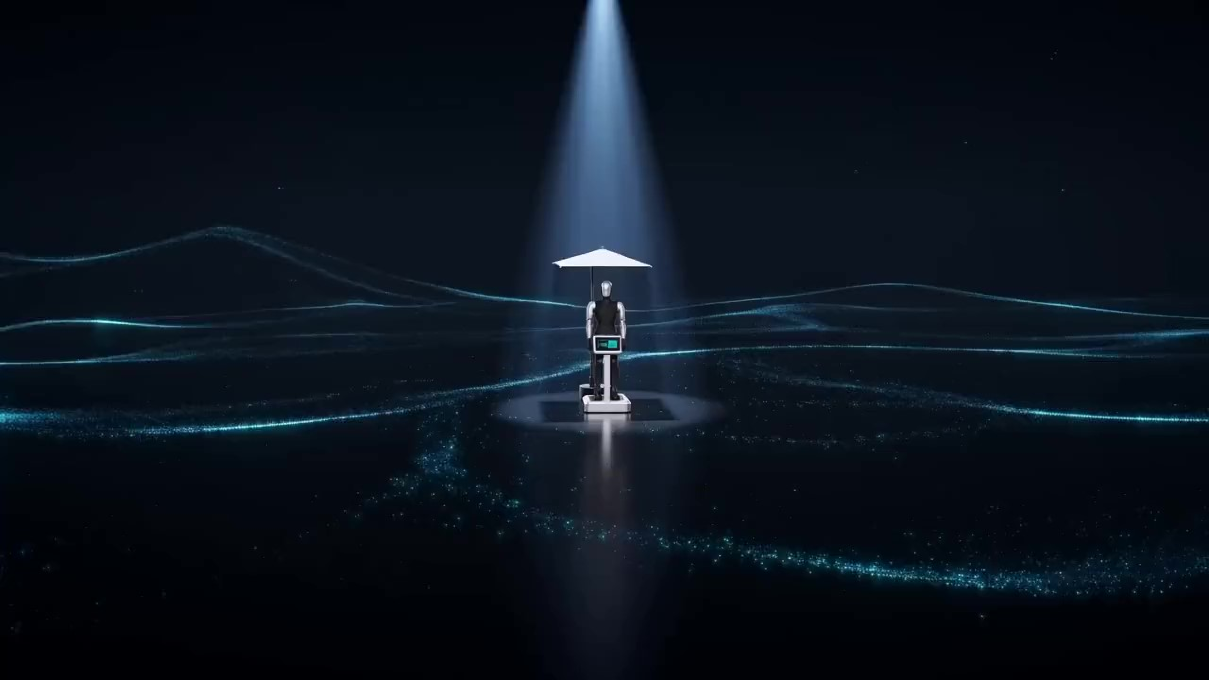 小哨 人形值守机器人 暗调渲染大图
